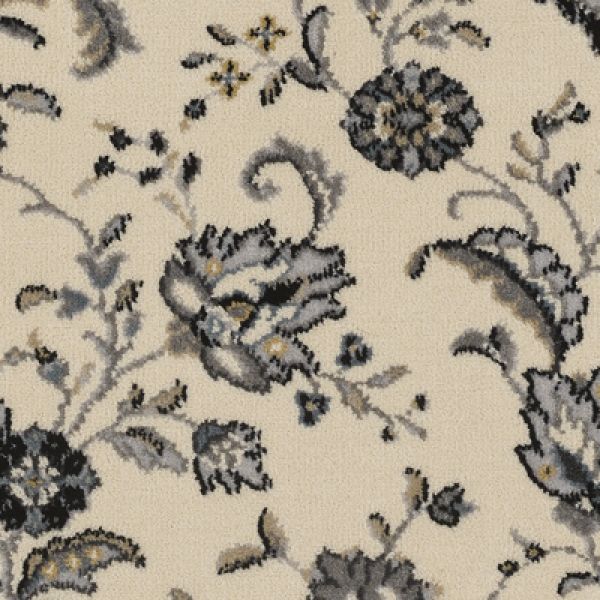 Floral Cream Silk