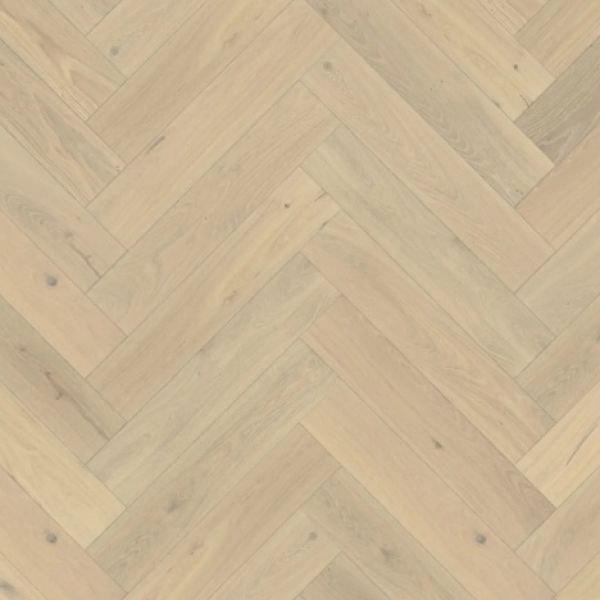 Oak Herringbone CD Crème White